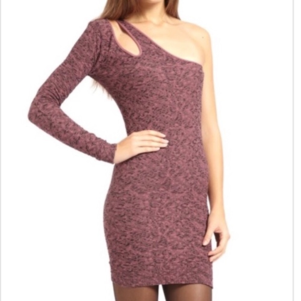 LAST CHANCE BCBG One Shoulder Bodycon Dress NWT